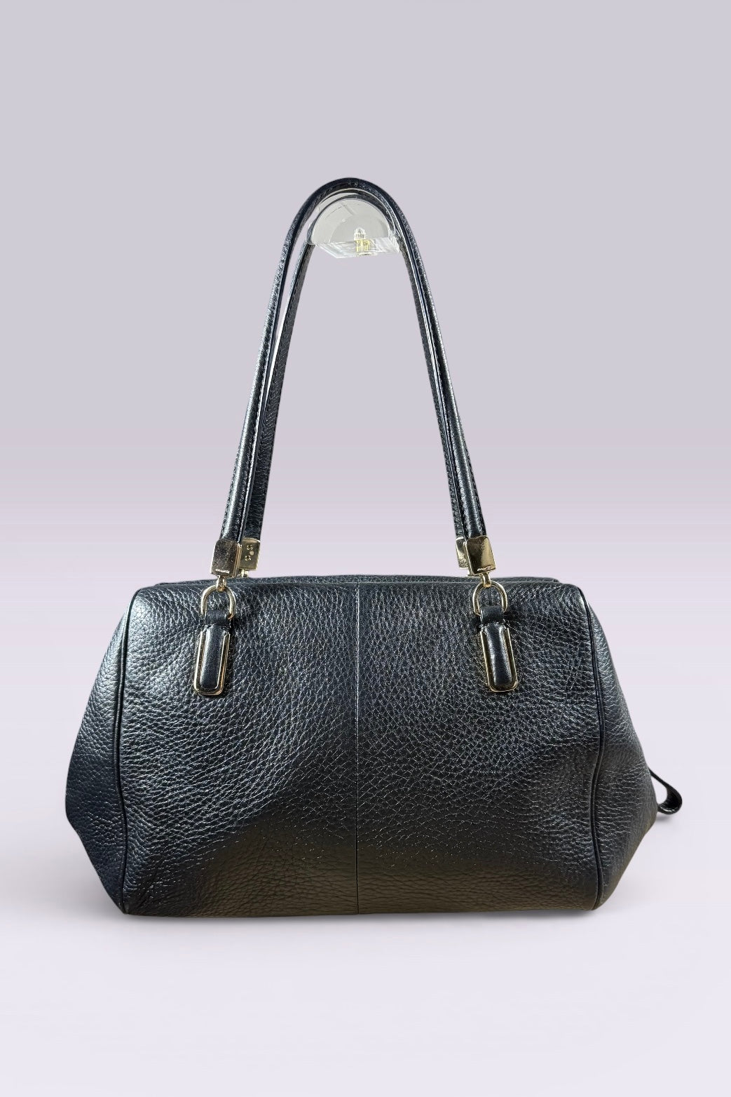 Coach Turnlock Leather Shoulder Bag | American Secondhand