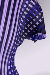 Pleats Please Issey Miyake Printed Pleated Top and Skirt Set | Japanese Secondhand