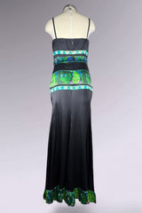 Roberto Cavalli Green Silk Top & Skirt Set | Italian Secondhand