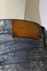 Ralph Lauren Purple Label Metallic Denim | Runway Archive
