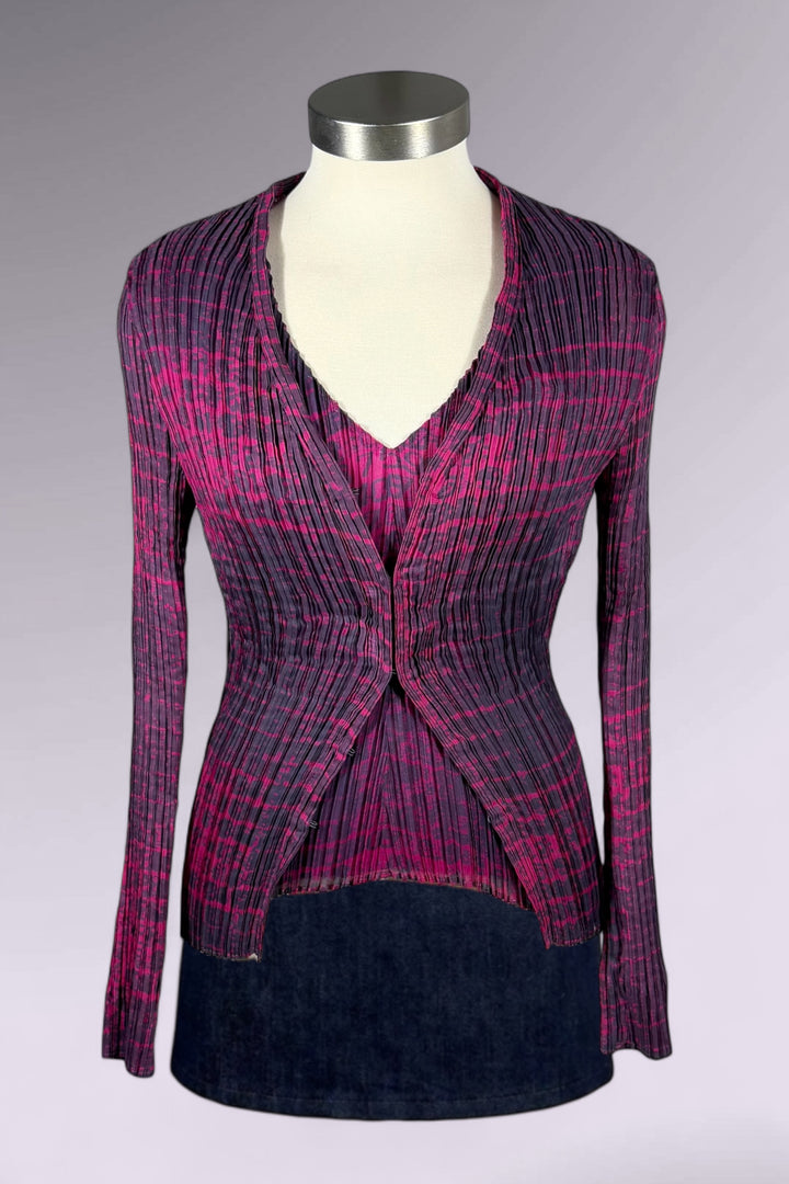 Issey Miyake FETE Pleated Layered Top Set | Japanese Secondhand