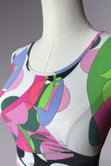 Emilio Pucci Purple & Pink Sleeveless Printed Top | Italian Vintage