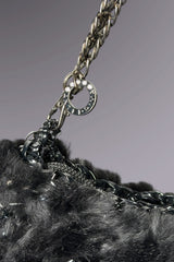 Anteprima Black Fur and Wire Shoulder Bag | Japanese Secondhand