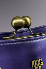 Anna Sui Purple Leather Frame Bag | American Secondhand