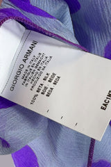 Giorgio Armani Silk Polka Dot One Shoulder Top and Scarf | Italian Secondhand