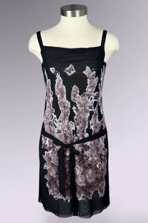 Jean Paul Gaultier JPG Floral Mesh Slip Dress | French Vintage
