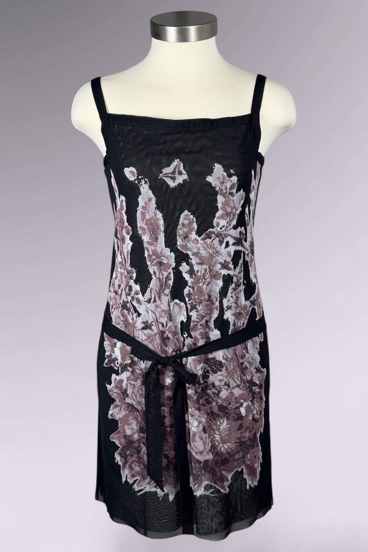 Jean Paul Gaultier JPG Floral Mesh Slip Dress | French Vintage
