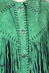 Bob Mackie Fringe Suede Leather Jacket | American Vintage
