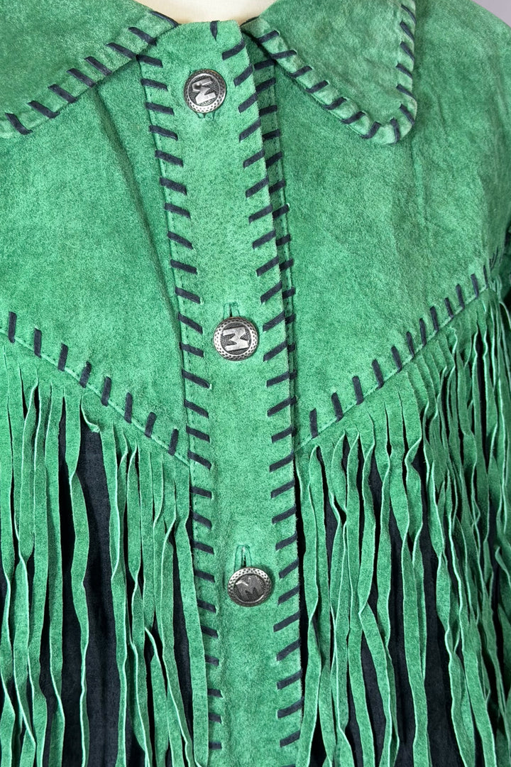 Bob Mackie Fringe Suede Leather Jacket | American Vintage