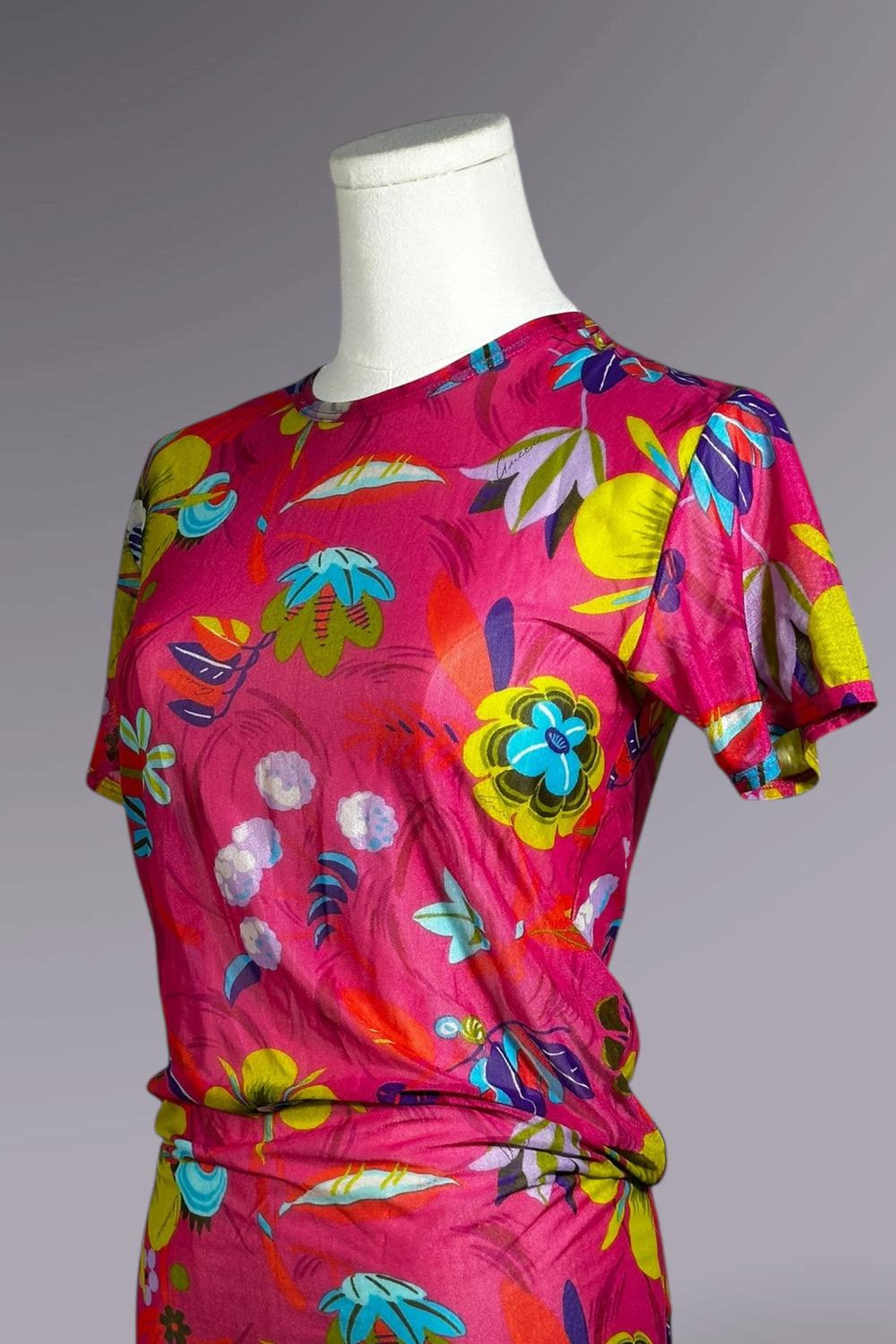 Gucci Sheer Mesh Floral Top | Tom Ford Era SS1999 | Italian Vintage