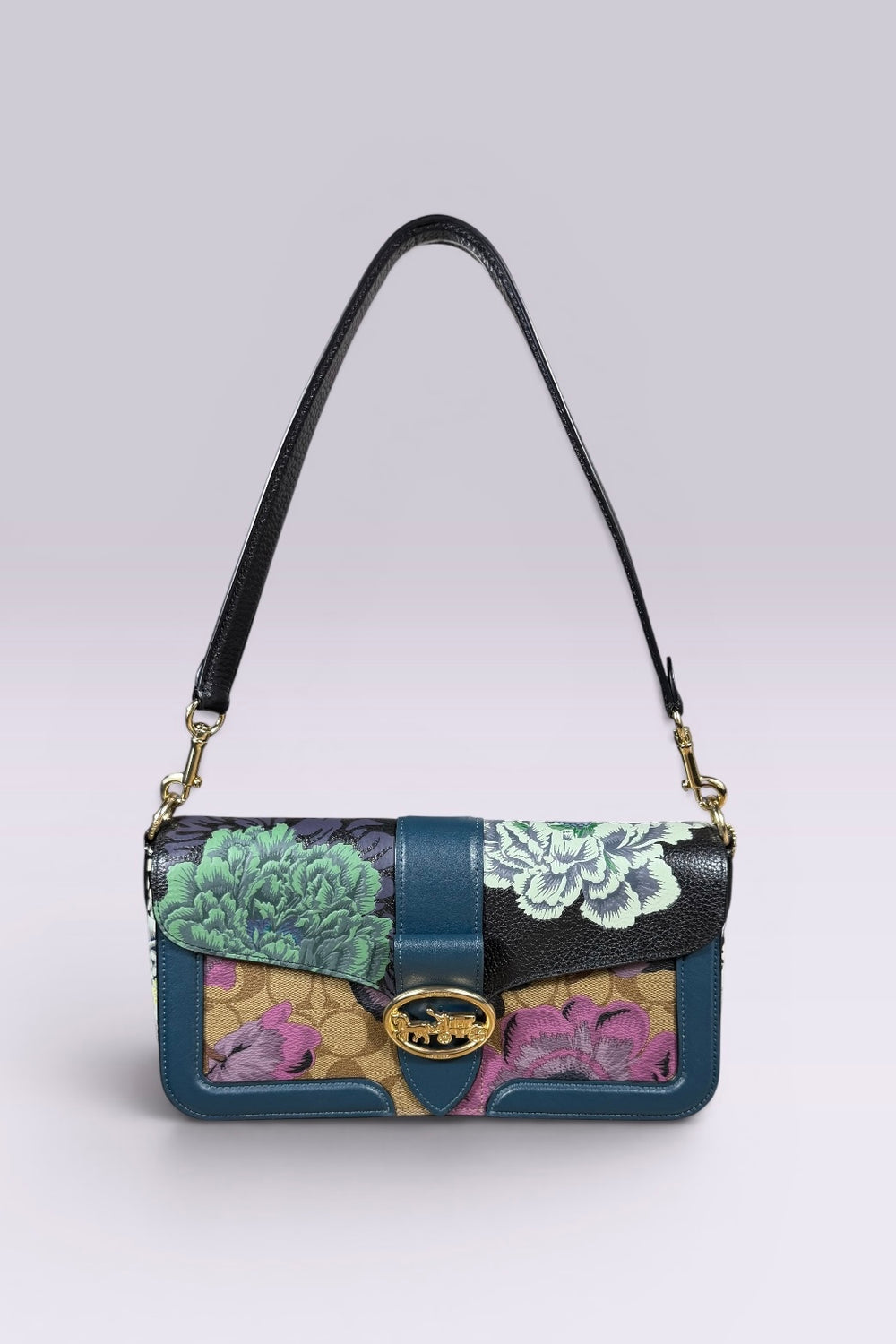 Coach x Kaffe Fassett Floral Print Shoulder Bag | American Secondhand