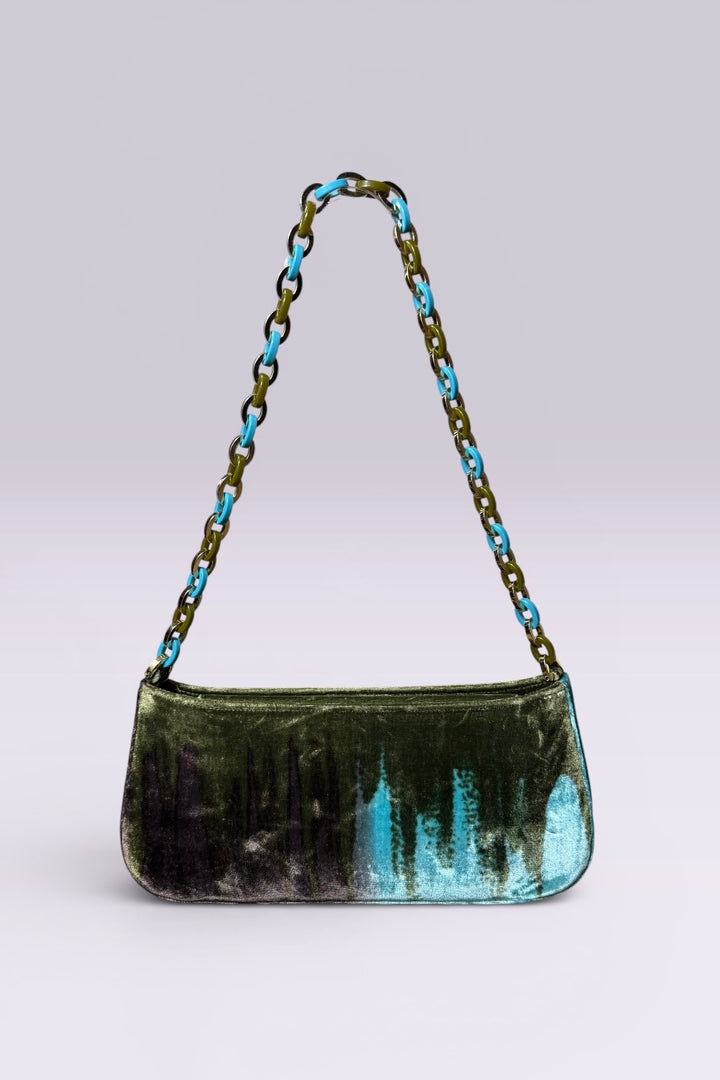 Salvatore Ferragamo Velvet Shoulder Bag | Italian Vintage
