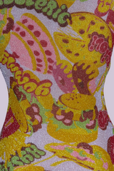 Hysteric Glamour Graphic Sparkle Knit Top | Japanese Vintage