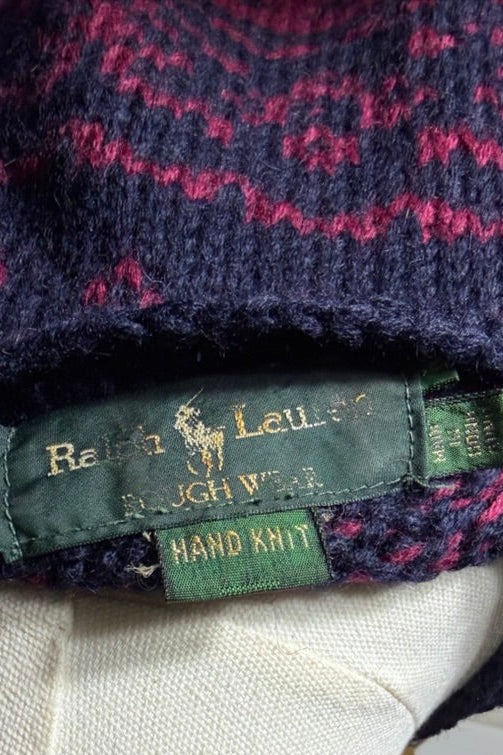 Ralph Lauren Roughwear Hand-Knit Wool Sweater | American Vintage