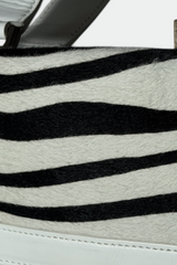COMING SOON: JIMMY CHOO WHITE LEATHER ZEBRA PRINT CALF HAIR CHAIN BAG | BRITISH SECONDHAND