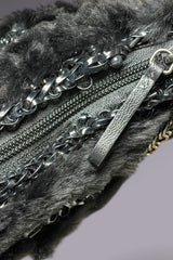 Anteprima Black Fur and Wire Shoulder Bag | Japanese Secondhand