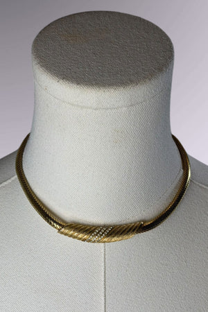 Christian Dior Twisted Choker Necklace | French Vintage