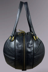 Gucci Black Leather Basketball Bag | Italian Designer Secondhand