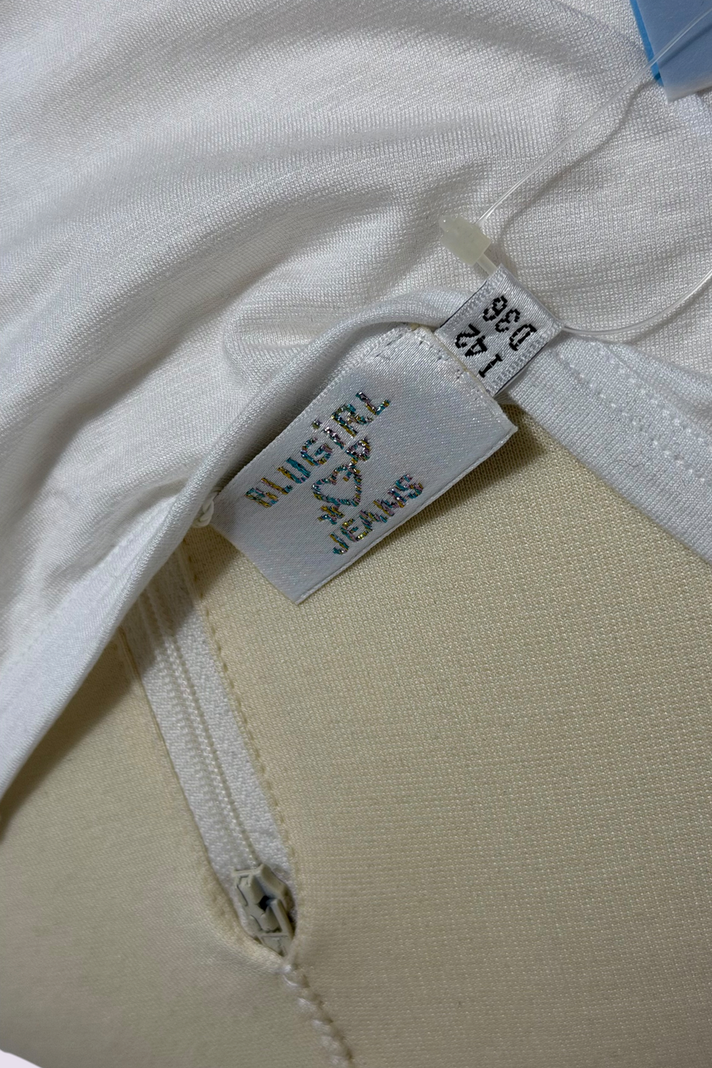 Blugirl by Blumarine Miami Graphic Embellished 3/4 Sleeve Top | Italian Vintage