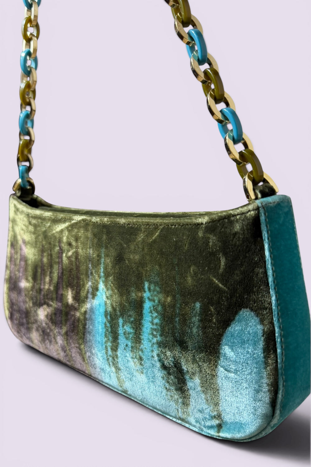 Salvatore Ferragamo Velvet Shoulder Bag | Italian Vintage