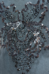 DKNY EMBELLISHED MESH LAYERED TOP | AMERICAN VINTAGE