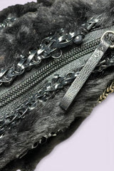 Anteprima Black Fur and Wire Shoulder Bag | Japanese Secondhand