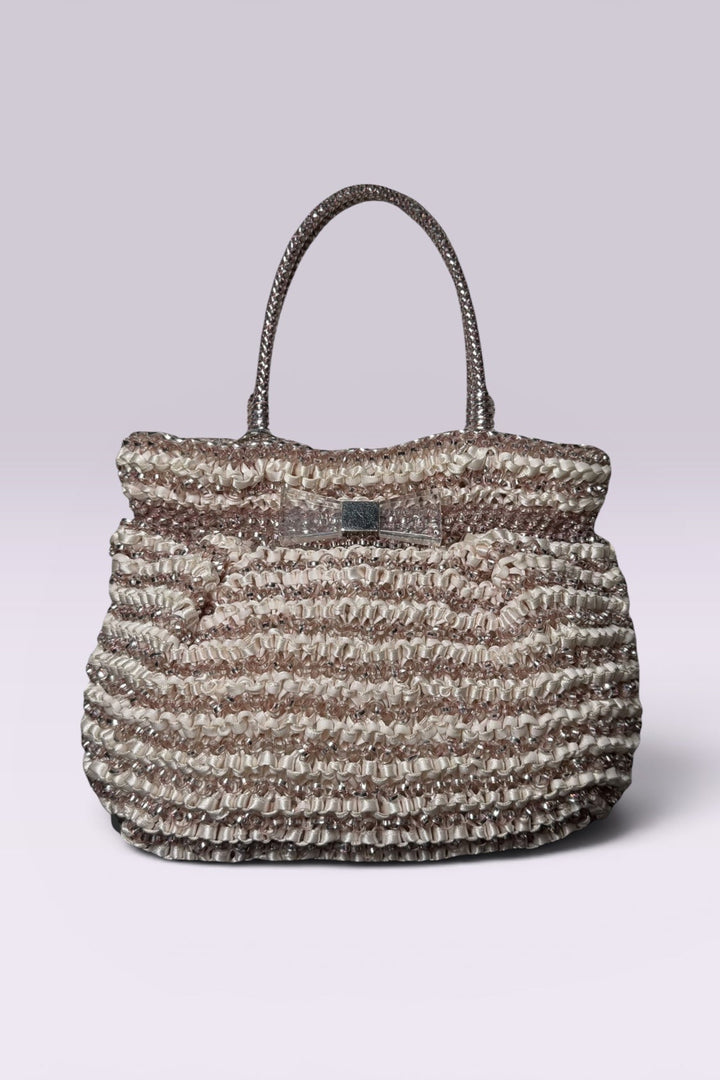 Anteprima Rose Gold Stripe Shoulder Bag | Japanese Secondhand