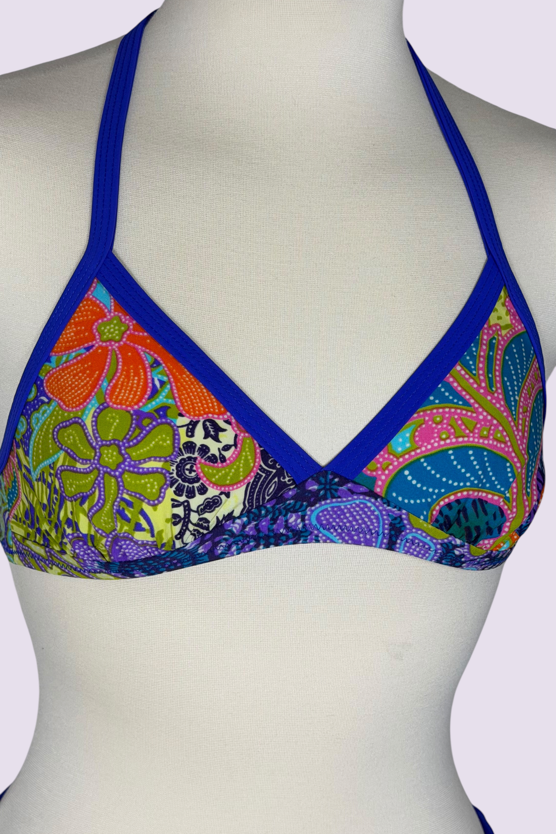 Kenzo Wave Floral Print Bikini & Tank Top Set | Japanese Secondhand