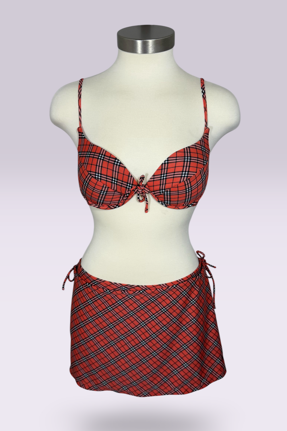 Burberry Blue Label Nova Check 3-Piece Bikini Set with Cover-Up Skirt | British Secondhand