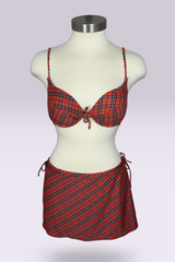 Burberry Blue Label Nova Check 3-Piece Bikini Set with Cover-Up Skirt | British Secondhand
