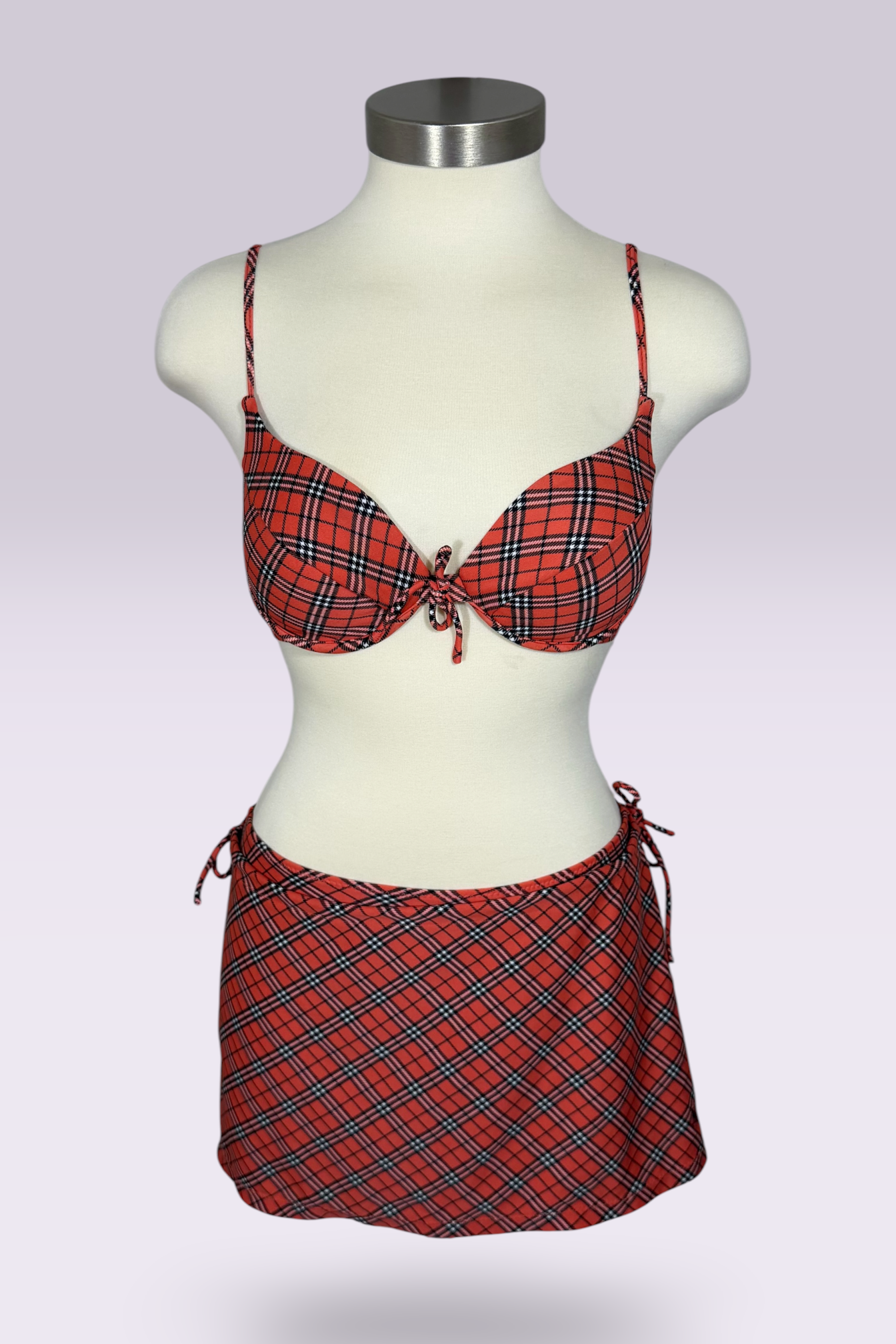 Burberry Blue Label Nova Check 3-Piece Bikini Set with Cover-Up Skirt | British Secondhand