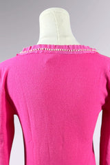 Blumarine Pink Embellished Knit Top | Italian Vintage