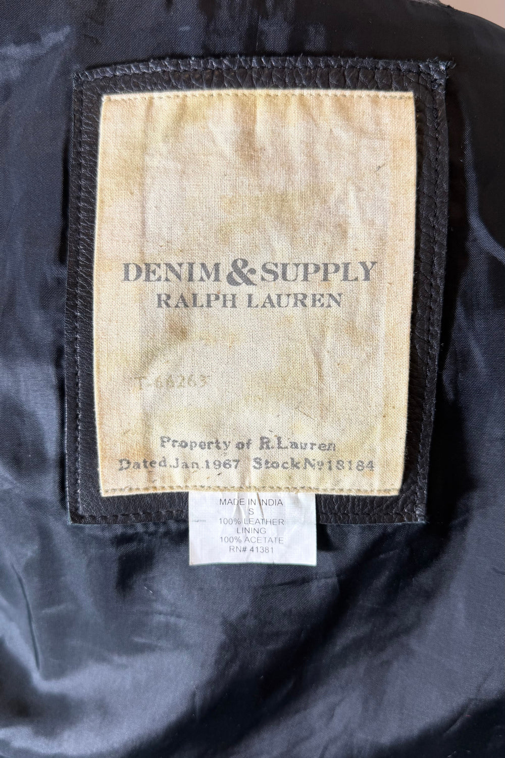 Ralph Lauren Black Leather Western Jacket | American Secondhand