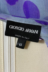 Giorgio Armani Silk Polka Dot One Shoulder Top and Scarf | Italian Secondhand