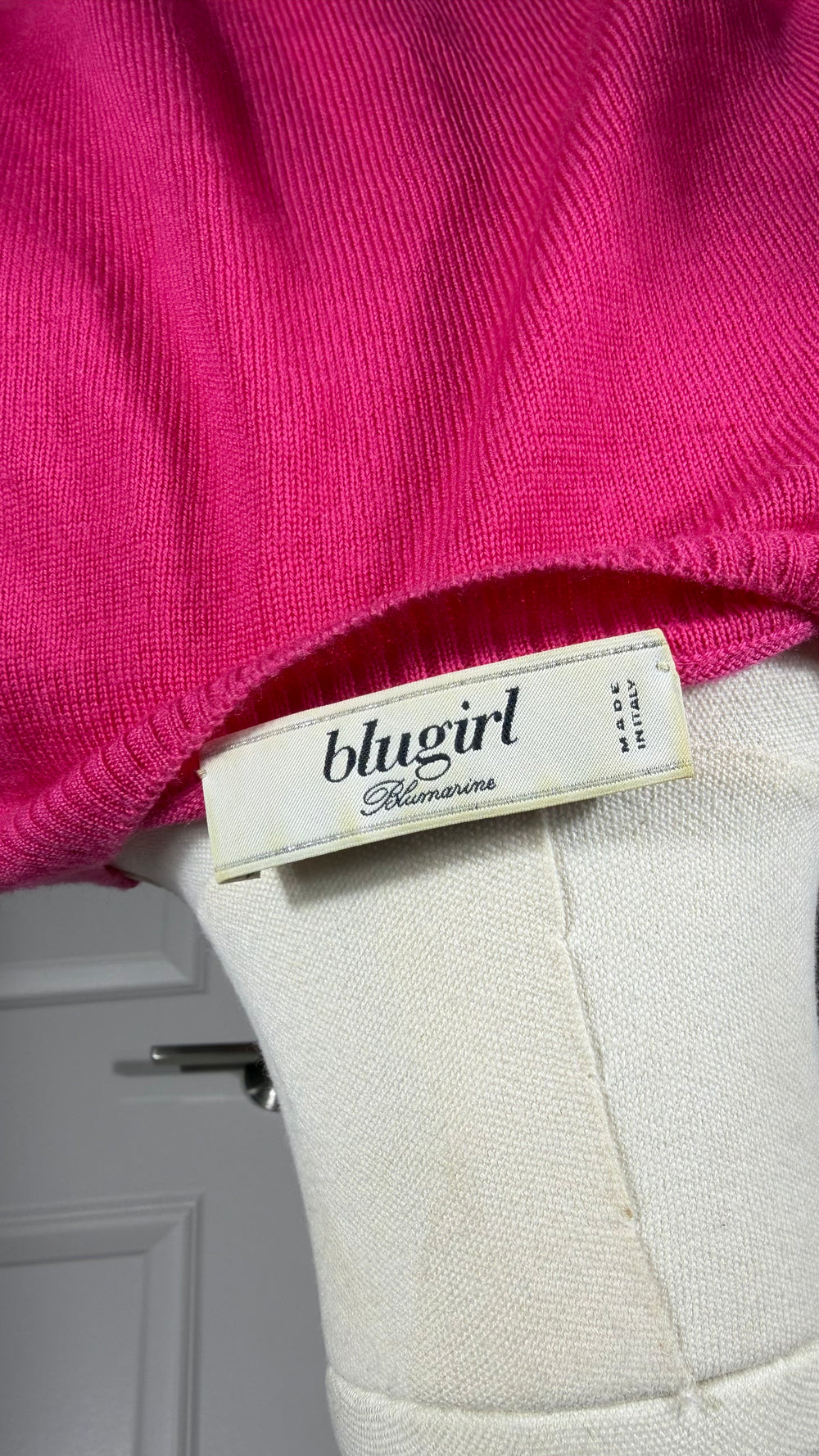 Blugirl Blumarine Pink Virgin Wool Cardigan | Italian Vintage