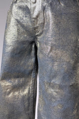 Ralph Lauren Purple Label Metallic Denim | Runway Archive