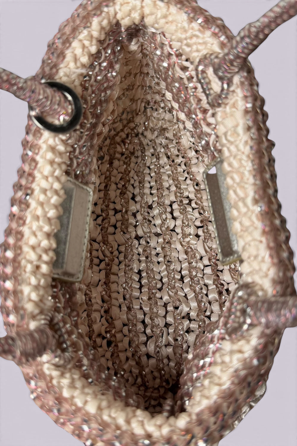 Anteprima Rose Gold Stripe Shoulder Bag | Japanese Secondhand