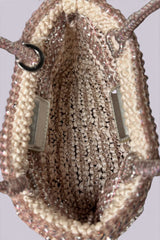 Anteprima Rose Gold Stripe Shoulder Bag | Japanese Secondhand