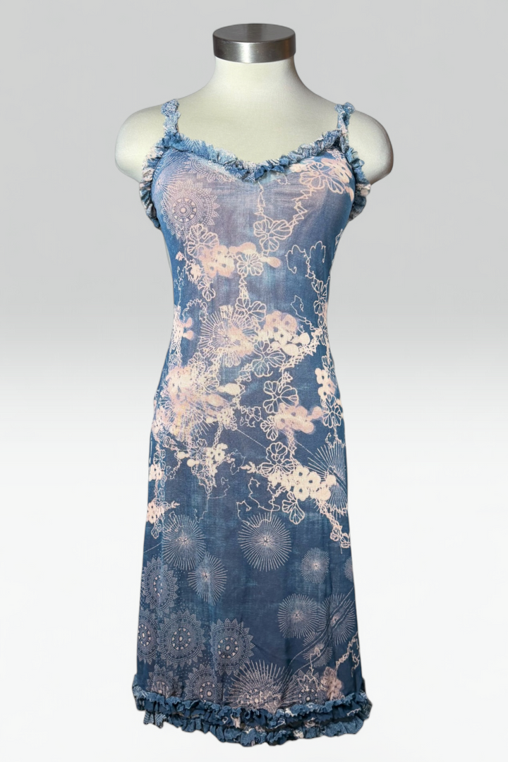 Jean Paul Gaultier Floral Mesh Dress Set | French Vintage