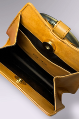 Escada Leather Ring Handle Grommet Bag | Italian Vintage