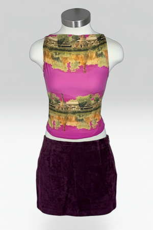 PARASUCO PAGODA PRINT MESH TOP | CANADIAN VINTAGE