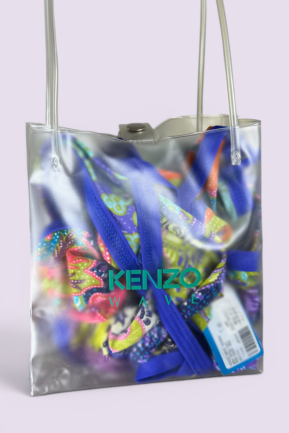 Kenzo Wave Floral Print Bikini & Tank Top Set | Japanese Secondhand