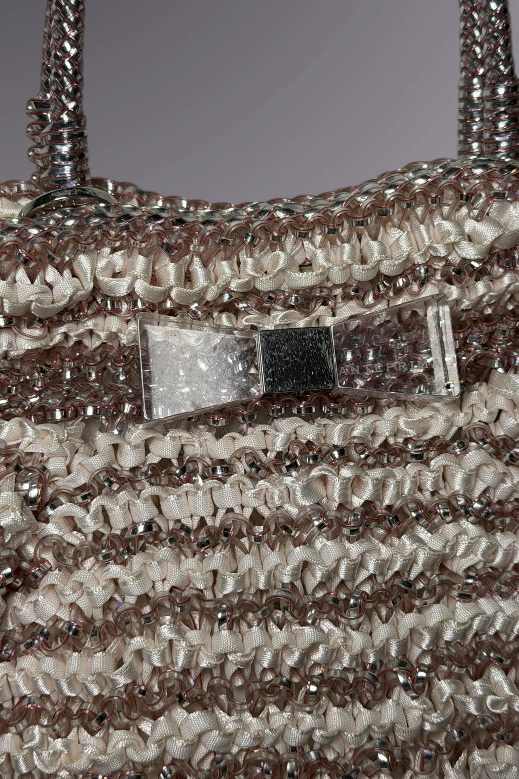 Anteprima Rose Gold Stripe Shoulder Bag | Japanese Secondhand