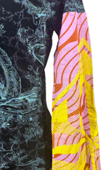 Custo Barcelona Mixed Print Long Sleeve Top | Spanish Secondhand