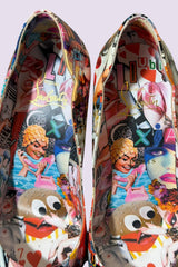 Christian Louboutin Collage Print Pumps Red Bottom | French Secondhand