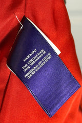 Ralph Lauren Collection Red Suede Leather Appliqué Jacket | Runway Archive