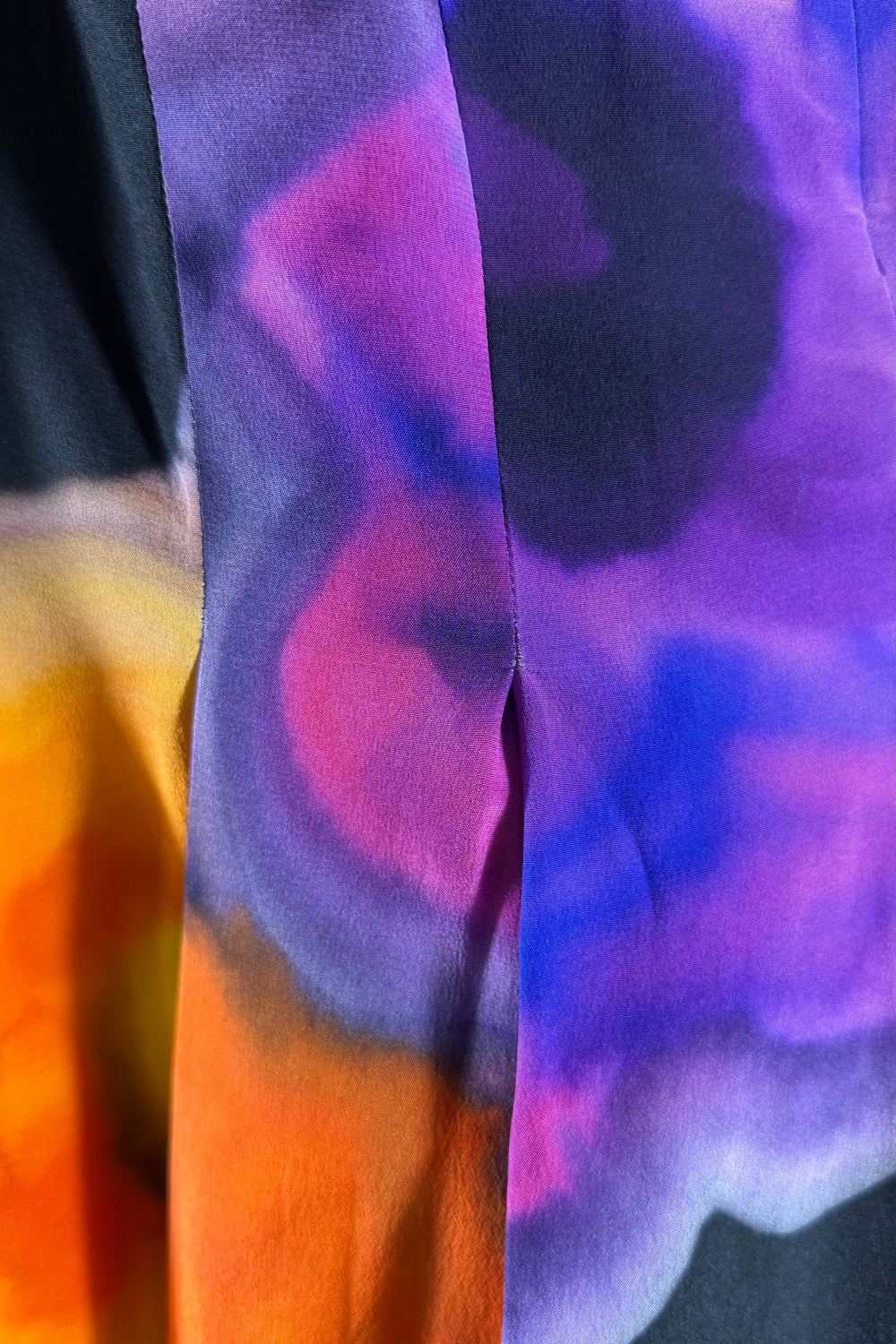 Chanel Abstract Print Silk Pleated Skirt | Runway Archive