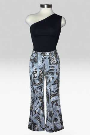 COMING SOON: Krizia metallic print jeans