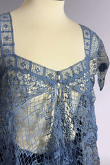 Ralph Lauren Crochet Lace Short Sleeve Top | American Secondhand