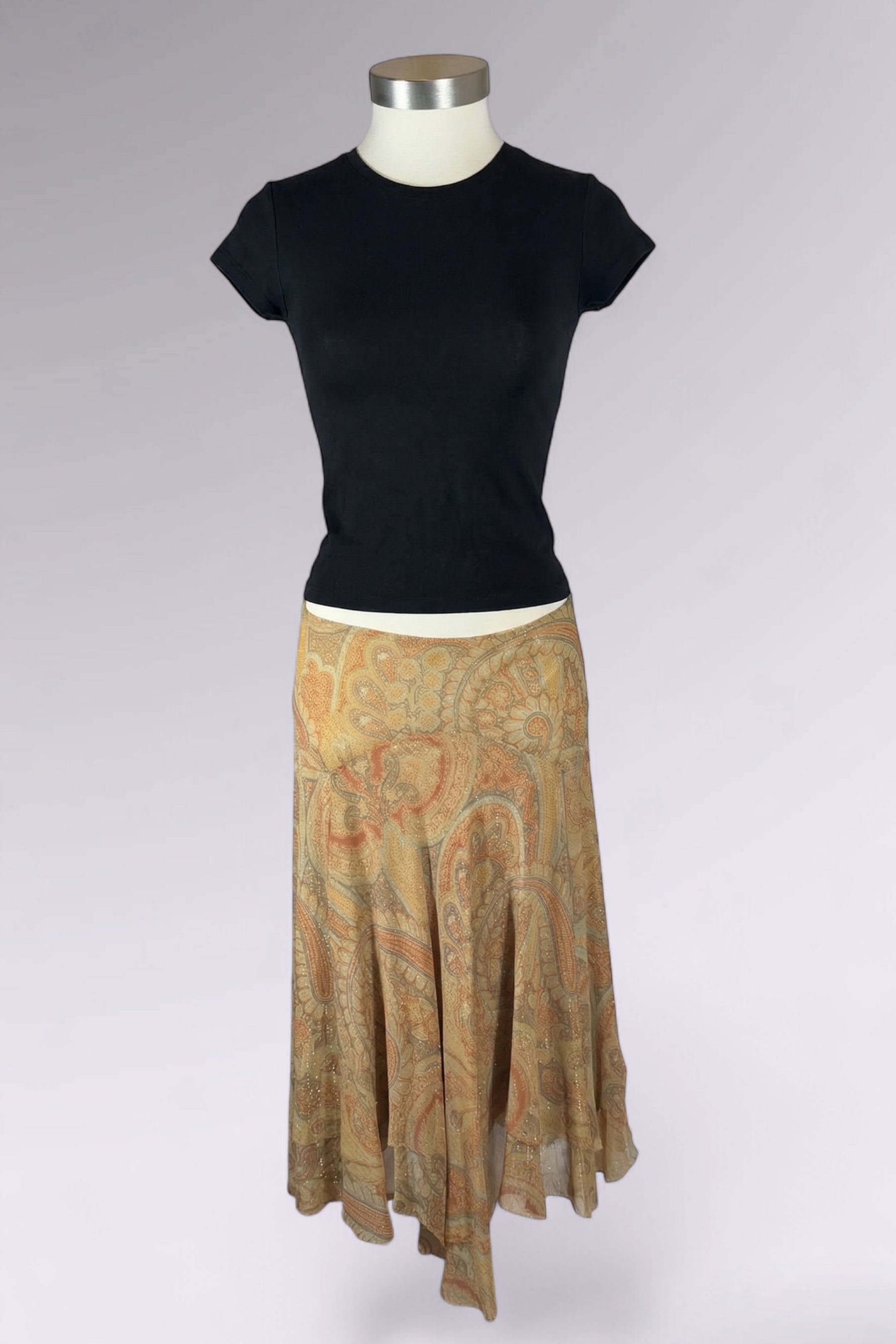Ralph Lauren Silk Paisley Skirt | American Secondhand